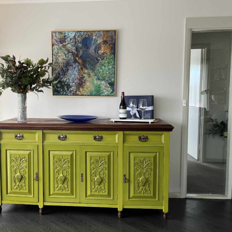 Avenue Apartments Hobart antique sideboard